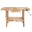 OLYMPIA 410-333-0111 50 in. x 20 in. Acacia Wood Workbench with Built-In Wooden Vise and 330 lbs. Weight Capacity OLYMPIA 410-333-0111 50 in. x 20 in. Acacia Wood Workbench with Built-In Wooden Vise and 330 lbs. Weight Capacity