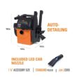 RIDGID WD5500A 5 Gallon 5.0 Peak HP Portable Wall-Mountable Wet/Dry Shop Vacuum with Filter, Hose, Accessories and LED Car Nozzle