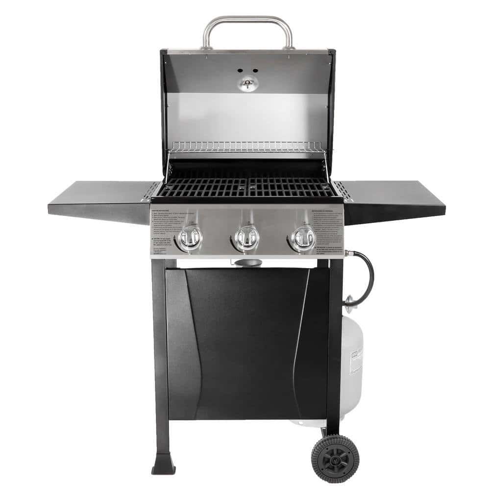 Grill Boss GBC1932M 3 Burner Gas Grill in Black with Top Cover and Shelves Stainless Steel, 2 Number of Side Burners Grill Boss GBC1932M 3 Burner Gas Grill in Black with Top Cover and Shelves Stainless Steel, 2 Number of Side Burners - Image 7