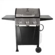 Grill Boss GBC1932M 3 Burner Gas Grill in Black with Top Cover and Shelves Stainless Steel, 2 Number of Side Burners Grill Boss GBC1932M 3 Burner Gas Grill in Black with Top Cover and Shelves Stainless Steel, 2 Number of Side Burners
