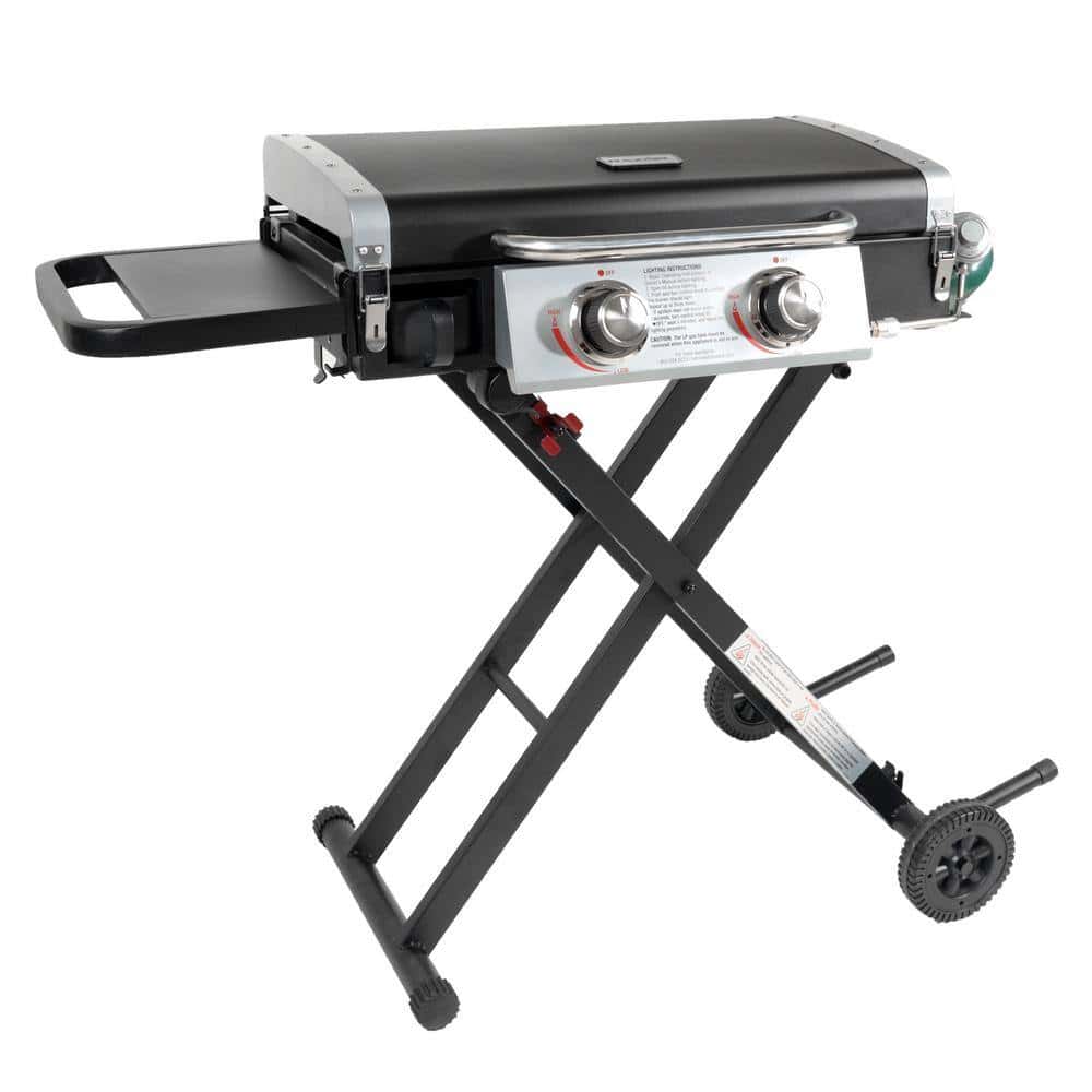 Razor GGC2030M 25 in. 2-Burner Portable Propane Gas Griddle with Lid and Folding Cart in Black Razor GGC2030M 25 in. 2-Burner Portable Propane Gas Griddle with Lid and Folding Cart in Black