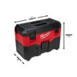 Milwaukee 0880-20-49-90-2019A M18 18-Volt 2 Gal. Lithium-Ion Cordless Wet/Dry Vacuum with AIR-TIP 1-1/4 in. - 2-1/2 in. (4-Piece) Automotive Kit