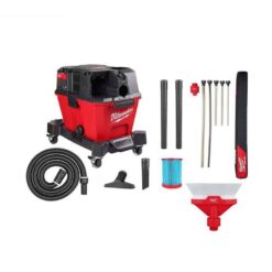 Milwaukee 0910-20-49-90-2022-49-90-2037 M18 FUEL 6 Gal. Cordless Wet/Dry Shop Vac W/Filter, Hose and AIR-TIP 1-1/4 in. - 2-1/2 in. Hose and Dust Collector