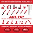 Milwaukee 0920-20-49-90-2020 M18 FUEL 9 Gal. Cordless Dual-Battery Wet/Dry Shop Vacuum with AIR-TIP 1-1/4 in. - 2-1/2 in. Swiveling Palm Brush Tool
