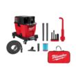 Milwaukee 0920-20-49-90-2026-49-90-2019 M18 FUEL 9 Gal. Cordless Dual-Battery Wet/Dry Shop Vacuum with AIR-TIP 1-1/4 in. - 2-1/2 in. Right Angle Tool and Bag