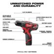 Milwaukee 0960-20-2494-22 M12 FUEL 12-Volt Lithium-Ion Cordless 1.6 Gal. Wet/Dry Vacuum w/M12 Drill and Impact Driver Kit w/Batteries and Charger