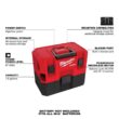 Milwaukee 0960-20-49-90-2019A M12 FUEL Cordless 1.6 Gal. Wet/Dry Vacuum with AIR-TIP 1-1/4 in. - 2-1/2 in. (4-Piece) Automotive Kit