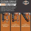 RIDGID R213BNF Pneumatic 18-Gauge 2-1/8 in. Brad Nailer with CLEAN DRIVE Technology, Tool Bag, and Sample Nails