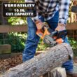 RIDGID R01101K 18V Brushless 12 in. Electric Chainsaw Kit - 6.0 Ah MAX Battery, Charger Included