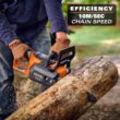 RIDGID R01101K 18V Brushless 12 in. Electric Chainsaw Kit - 6.0 Ah MAX Battery, Charger Included