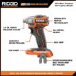 RIDGID R8723K-AC8400802 18V SubCompact Brushless Cordless Impact Driver Kit with 2.0 Ah Battery, Charger, and Extra 2.0 Ah Battery