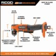 RIDGID R87701B 18V SubCompact Brushless Cordless 3/8 in. Right Angle Drill (Tool Only)
