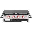 Royal Gourmet GB4000F 36 in. 4-Burner Propane BBQ Grill in Black Flat Top Gas Griddle with Top Cover Lid, for Large Outdoor Camping Royal Gourmet GB4000F 36 in. 4-Burner Propane BBQ Grill in Black Flat Top Gas Griddle with Top Cover Lid, for Large Outdoor Camping