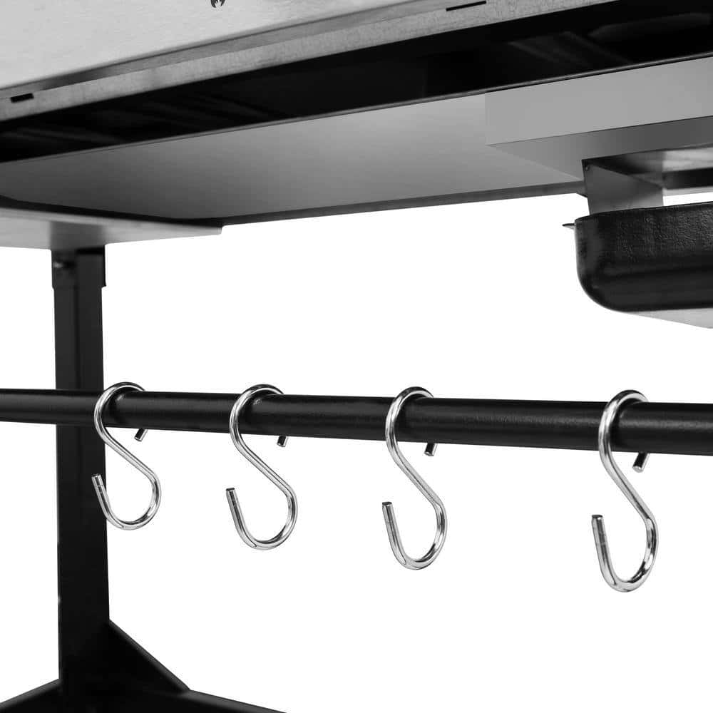 Royal Gourmet GD401C 4-Burners Portable Propane Gas Grill and Griddle Combo Grills in Black with Side Tables with Cover Royal Gourmet GD401C 4-Burners Portable Propane Gas Grill and Griddle Combo Grills in Black with Side Tables with Cover - Image 7