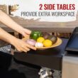 Royal Gourmet GD403 4-Burner 48,000 BTU Portable Flat Top Gas Grill and Griddle Combo Grill in Black with Folding Legs for Outdoor Cooking Royal Gourmet GD403 4-Burner 48,000 BTU Portable Flat Top Gas Grill and Griddle Combo Grill in Black with Folding Legs for Outdoor Cooking