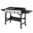 Royal Gourmet GD403 4-Burner 48,000 BTU Portable Flat Top Gas Grill and Griddle Combo Grill in Black with Folding Legs for Outdoor Cooking Royal Gourmet GD403 4-Burner 48,000 BTU Portable Flat Top Gas Grill and Griddle Combo Grill in Black with Folding Legs for Outdoor Cooking