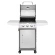 Royal Gourmet GG3001S Stainless Steel 3-Burner Propane Gas Grill, 25,500 BTU Cabinet Style Cas Grill with Side Tables