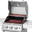 Royal Gourmet GG3001S Stainless Steel 3-Burner Propane Gas Grill, 25,500 BTU Cabinet Style Cas Grill with Side Tables