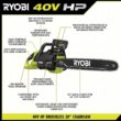 RYOBI RY405011BTL 40V HP Brushless 20 in. Battery Chainsaw (Tool-Only)
