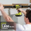 RYOBI PCL235K2 ONE+ 18V Cordless 1/4 in. Impact Driver Kit with (2) 1.5 Ah Batteries and Charger