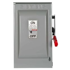 Siemens HNF362R Heavy Duty 60 Amp 600-Volt 3-Pole Outdoor Non-Fusible Safety Switch