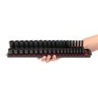 TEKTON SID91211 3/8 in. Drive 6-Point Impact Socket Set (38-Piece) (6-24 mm) with Rails