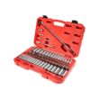 TEKTON SKT15312 3/8 in. Drive 12-Point Ratchet and Socket Set, (74-Piece) (1/4-1 in., 6-24 mm)