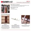 ClosetMaid 7032 Selectives 48 in. W - 112 in. W White Reach-In Tower Wall Mount 6-Shelf Wood Closet System ClosetMaid 7032 Selectives 48 in. W - 112 in. W White Reach-In Tower Wall Mount 6-Shelf Wood Closet System