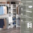 ClosetMaid 7032 Selectives 48 in. W - 112 in. W White Reach-In Tower Wall Mount 6-Shelf Wood Closet System ClosetMaid 7032 Selectives 48 in. W - 112 in. W White Reach-In Tower Wall Mount 6-Shelf Wood Closet System