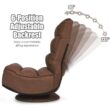 Costway Gaming Chair Fabric 6-Position Folding Lazy Sofa 360 Degree Swivel Coffee Costway Gaming Chair Fabric 6-Position Folding Lazy Sofa 360 Degree Swivel Coffee