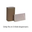 Georgia-Pacific Blue Basic S-Fold Recycled Paper Towels by GP PRO (Georgia-Pacific); Brown; 23504; 250 Towels Per Pack; 16 Packs Per Case (4000 Total); 9.20