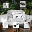 Costway 2 Burner Portable Stainless Steel BBQ Table Top Grill for Outdoors