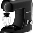 Costway 4.3 Qt 550 W Tilt-Head Stainless Steel Bowl Electric Food Stand Mixer - Black