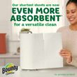 Bounty Quick-Size Paper Towels, White, 16 Family Rolls = 40 Regular Rolls - 3