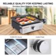 Camplux Propane Gas Grill,Flat Top Grill Station, Stainless Steel BBQ Griddle with Knobs & Ignition,17inch