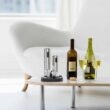 Ivation Wine Gift Set, Includes Stainless Steel Electric Wine Bottle Opener, Wine Aerator, Electric Vacuum Wine Preserver, 2 Bottle Stoppers, Foil Cutter & LED Charging Base - 8
