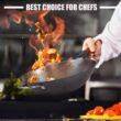 Teewe Carbon Steel Wok Traditional Hand Hammered Wok - 13.4” Chinese Wok Round Bottom Wok Pan Set