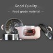 Bear Electric Food Steamer,Stainless Steel Digital Steamer, 3 tier 8L Large Capacity Vegetable Steamer, Auto Shut-off & Anti-dry Protection, DZG-A80A2,1200W - 4