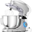 Costway 6.3 Quart Tilt-Head Food Stand Mixer 6 Speed 660W - Silver