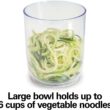 Hamilton Beach 3-in-1 Electric Vegetable Spiralizer & Slicer With 3 Cutting Cones for Veggie Spaghetti, Linguine, and Ribbons, 6-Cups, Black,70930 - 3