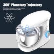 Costway 6.3 Quart Tilt-Head Food Stand Mixer 6 Speed 660W - White