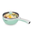 Dezin Electric Cooker Upgraded, Non-Stick Sauté Pan, 1.5L Mini Electric Fondue Pot
