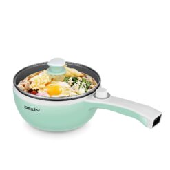 Dezin Electric Cooker Upgraded, Non-Stick Sauté Pan, 1.5L Mini Electric Fondue Pot