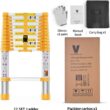 BOWEITI Telescoping Extension Ladder 12.5FT Heavy Duty Upgrade,Aluminum Telescopic Ladder with Upgrade Material/Accessories - 6