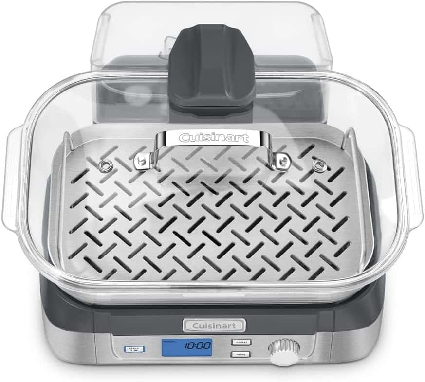 Cuisinart STM-1000 ガラススチーマー ステンレス Cuisinart STM-1000 Digital Glass Steamer | 5L Family-Sized Steamer