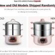 Bear Electric Food Steamer,Stainless Steel Digital Steamer, 3 tier 8L Large Capacity Vegetable Steamer, Auto Shut-off & Anti-dry Protection, DZG-A80A2,1200W - 2