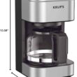 Krups Simply Brew Stainless Steel Drip Coffee Maker - Silver/Black