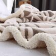 LOMAO Sherpa Fleece Blanket 60x80 Fuzzy Soft Throw Blanket Dual Sided Blanket for Couch Sofa Bed (Grey, 60''x80'') - 5