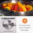 Yukon Glory 3-Piece Mini Grilling Basket Set - Stainless Steel Perforated Grill Baskets