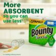 Bounty Quick-Size Paper Towels, White, 12 Family Rolls = 30 Regular Rolls - 2